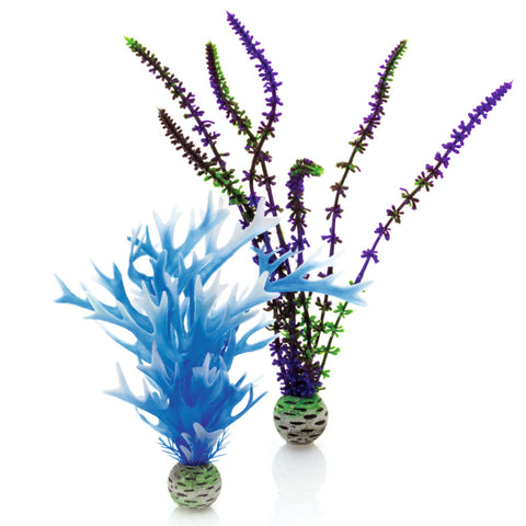 Oase biOrb Artificial Plants Medium Colour Pack Blue/Purple pack of 2