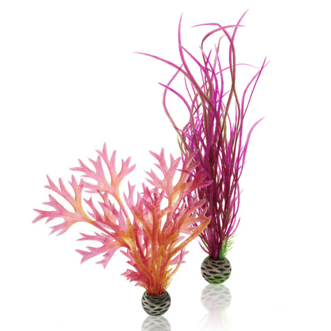 Oase biOrb Artificial Plants Medium Colour Pack Red/Pink, pack of 2