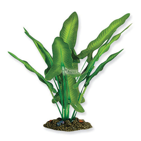 Aqua One Silk Plant Green/White Sword Extra Large