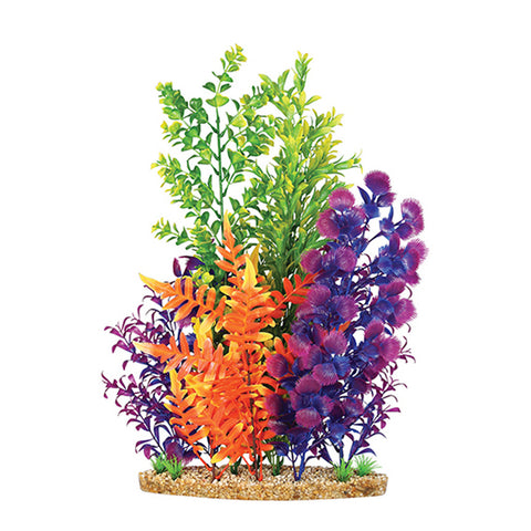Aqua One Vibrance Artificial Plant Mix Rainbow Garden Mix XXL