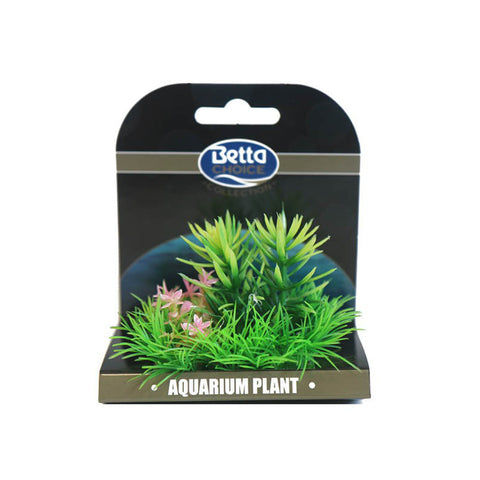 Betta Choice Mini Plant Mat Green & Pink PP381