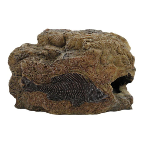 Betta Small Fossil Rock ornament