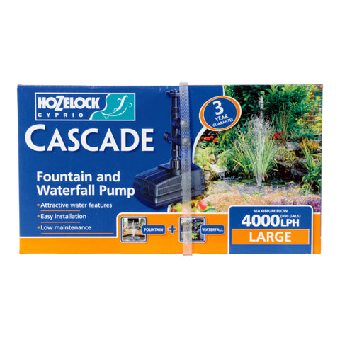Hozelock Cascade Fountain or Water Feature Pump Large 4000L/H