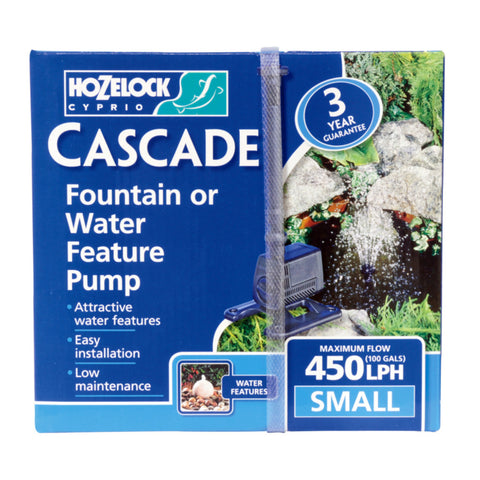 Hozelock Cascade Fountain or Water Feature Pump Small 450LPH